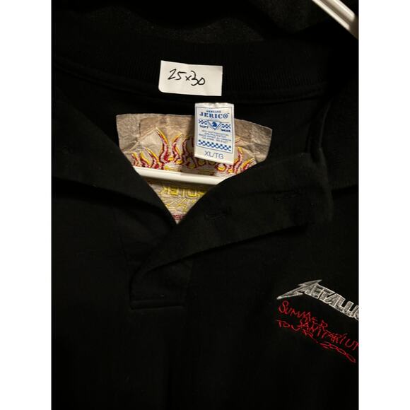 Vintage 2000 Metallica Summer Sanitarium Polo Pyrotechnics - Picture 3 of 5